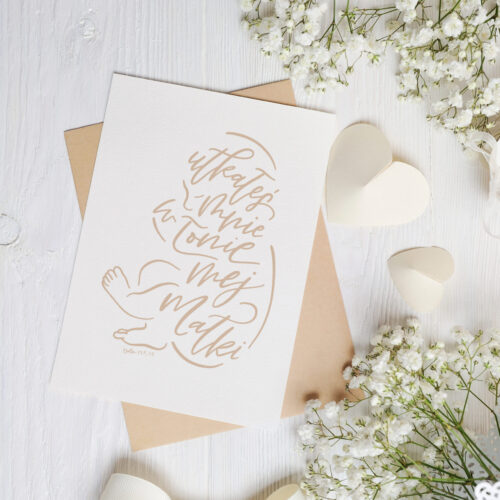 mockup Letter with a calligraphic pen greeting card for St. Valentine’s Day in rustic style with place for your text, Flat lay, top view photo mock up