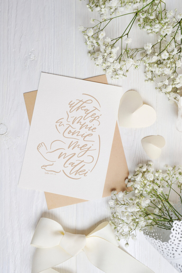 mockup Letter with a calligraphic pen greeting card for St. Valentine’s Day in rustic style with place for your text, Flat lay, top view photo mock up