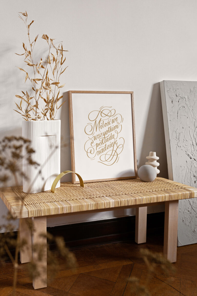 Bright and Natural Framed Art Mockup Decoration Scandinavian Boh