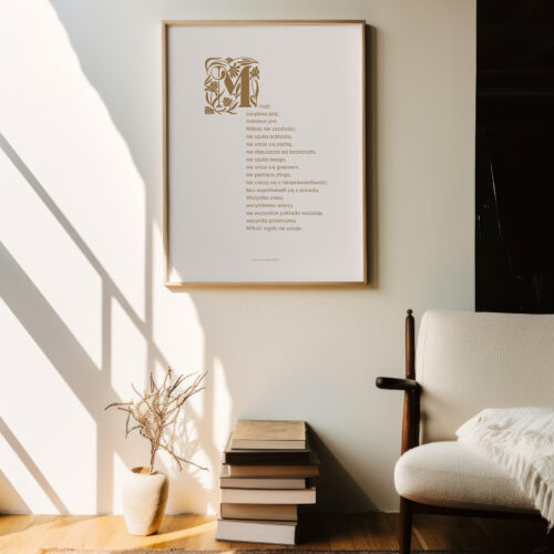 artistic frame canvas mock up in a curated scandinavian studio s