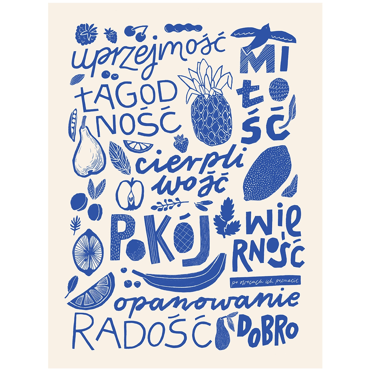 Tutti frutti granatowe Tutti frutti granatowe