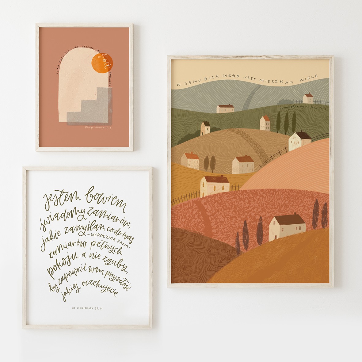 Poster frame mockup in white clear hallway interior, 3d render Poster frame mockup in white clear hallway interior, 3d render