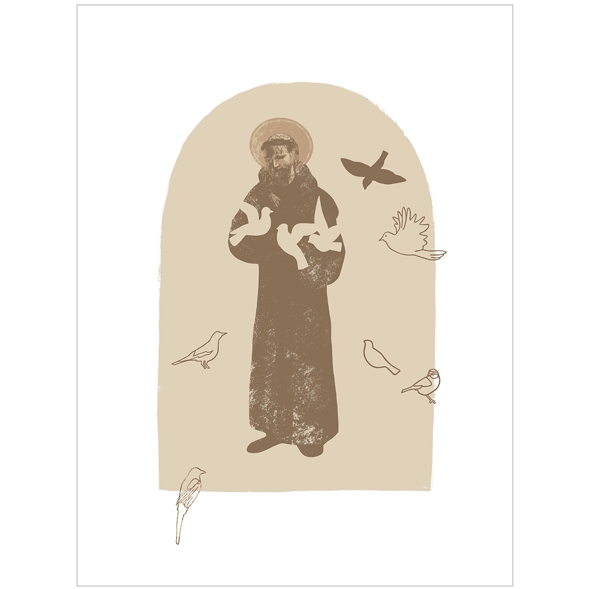 św. Franciszek ilustracja