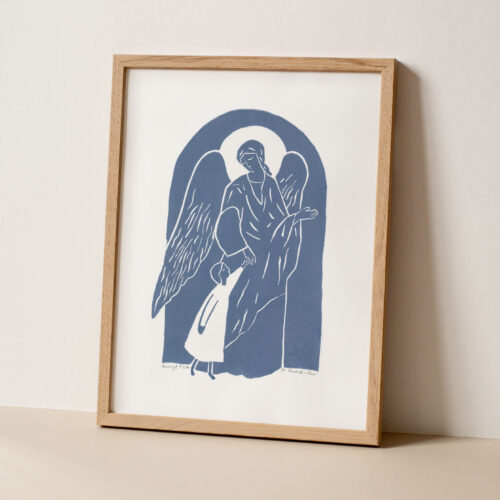 Art Mockup Wooden Frame Portrait White Background Art Mockup Wooden Frame Portrait White Background